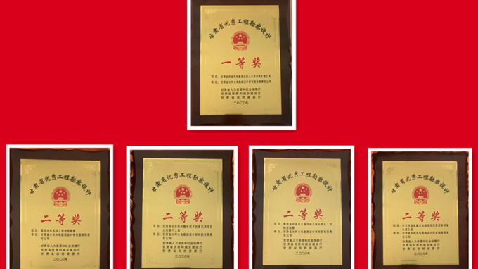 成果豐碩   激勵(lì)前行——2021年甘肅省水利水電勘測設(shè)計(jì)研究院科研工作再獲豐收